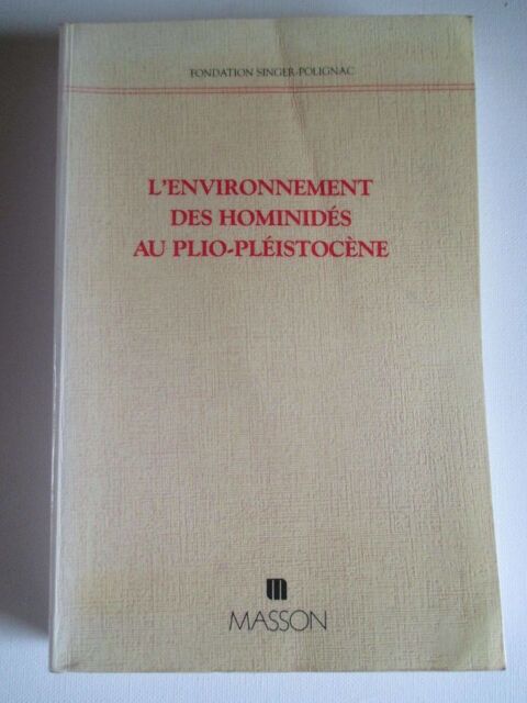 pal�ontologie environnement hominid�s au plio pl�istoc�ne 80 Sainte-Gemme (79)