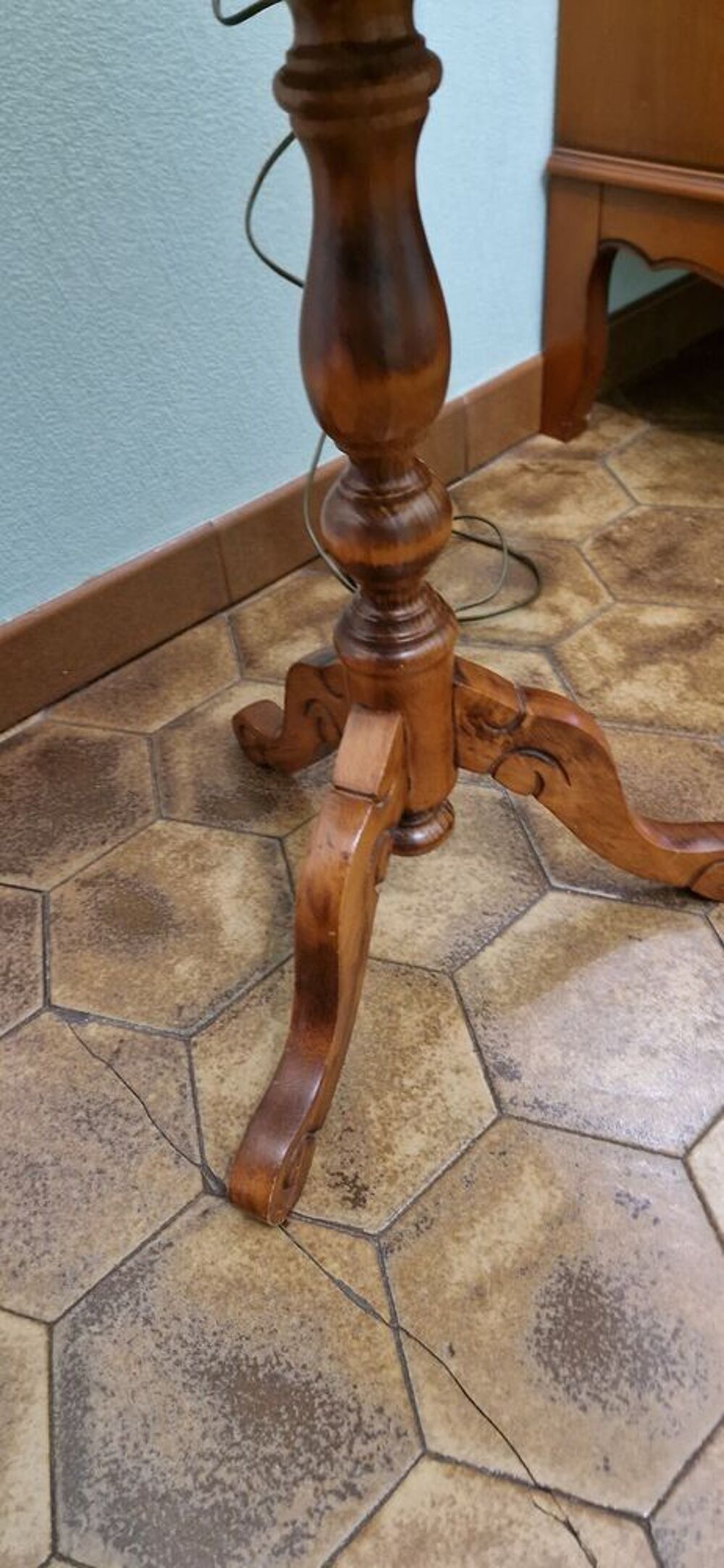 table basse console en merisier Meubles