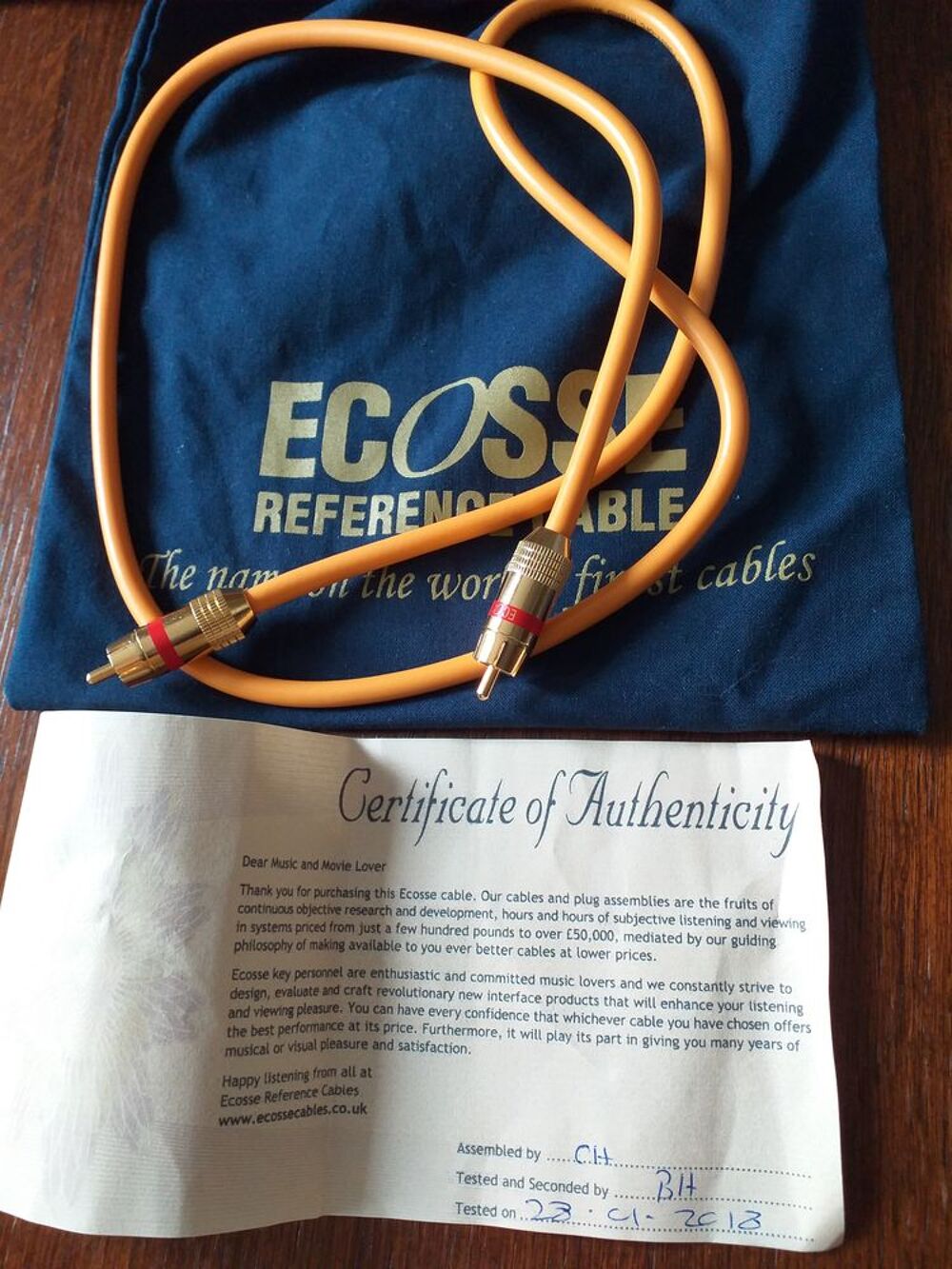 cable digital Ecosse Audio et hifi