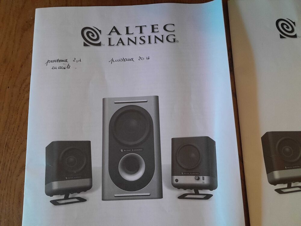 enceintes altec lansing Audio et hifi
