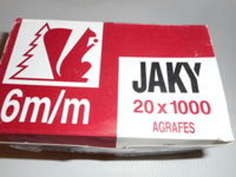   Boite de 20 x 1000 agrafes 6 mm JAKY 