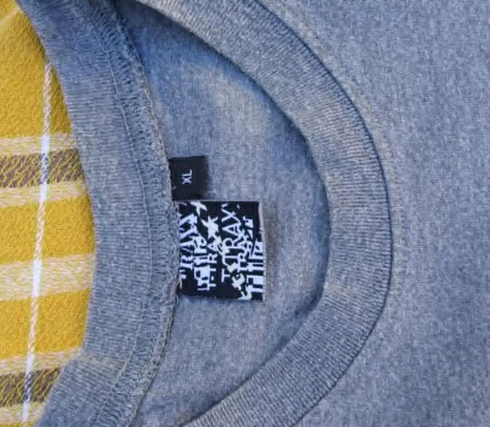 Tee-shirt Gris &agrave; Col Rond en Coton pour Homme : Taille XL Vêtements
