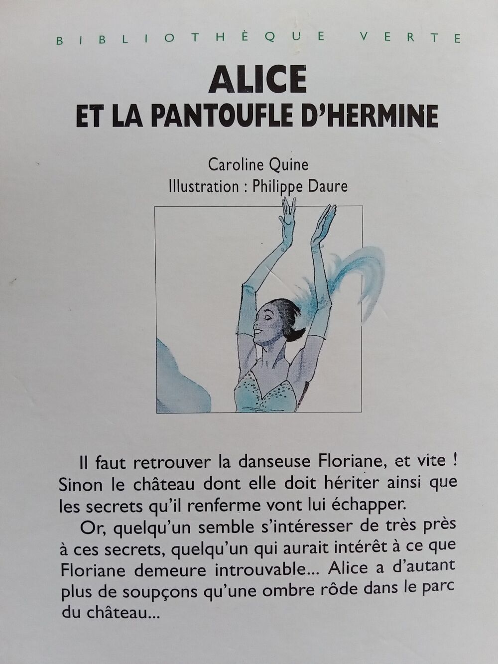 Alice et la pantoufle d'Hermine Livres et BD