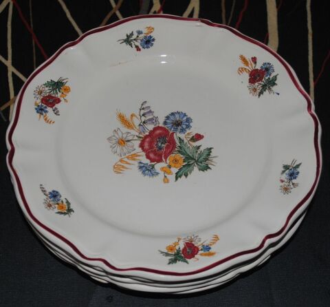 Assiettes  desserts Faence Sarreguemines Agreste 6 Saint-Pierre-de-Buf (42)