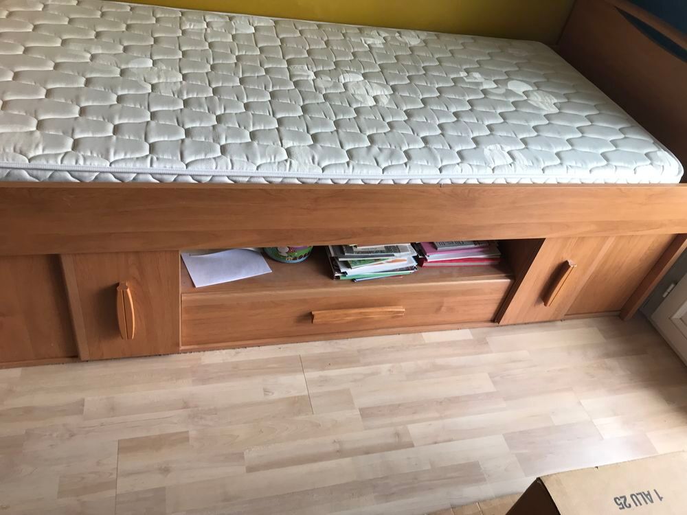 Chambre compl&egrave;te junior couleur aulne bois agglom&eacute;r&eacute; Meubles