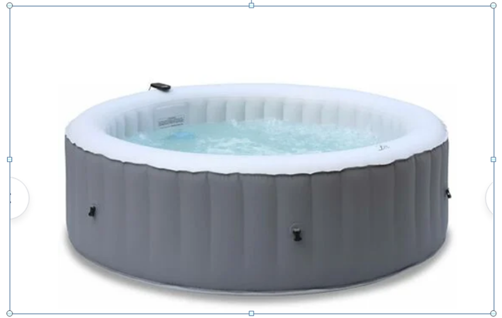 SPA gonflable rond bleu 6 places Diam&egrave;tre 204 cm Jardin
