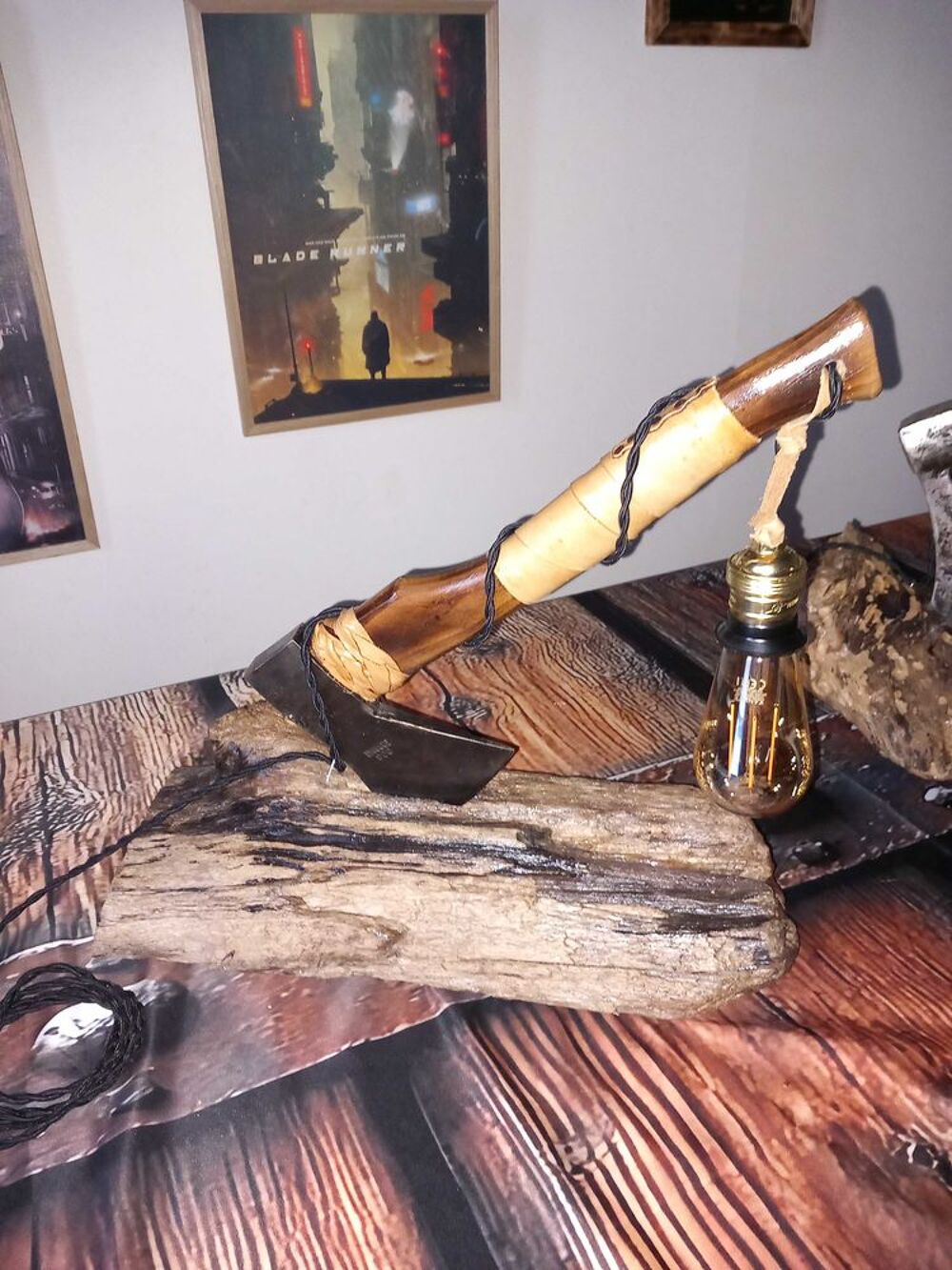 lampe hache vintage Décoration