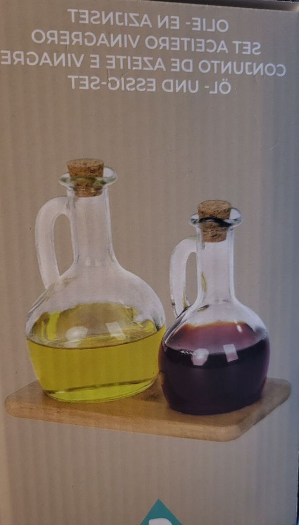 Set d'huile et vinaigre Cuisine