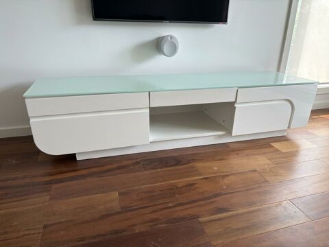 Meuble tv 180 cm blanc laqué 30 Balma (31)
