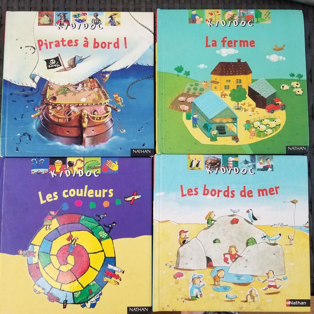 Lot 4 livres enfants Kididoc Nathan Livres et BD