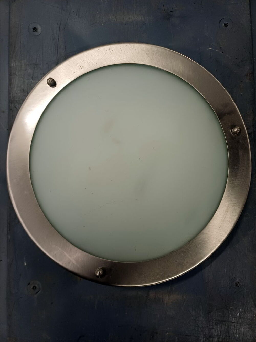 Luminaire HUBLOT inox bross&eacute; &eacute;tanche diam&egrave;tre 18cm Bricolage
