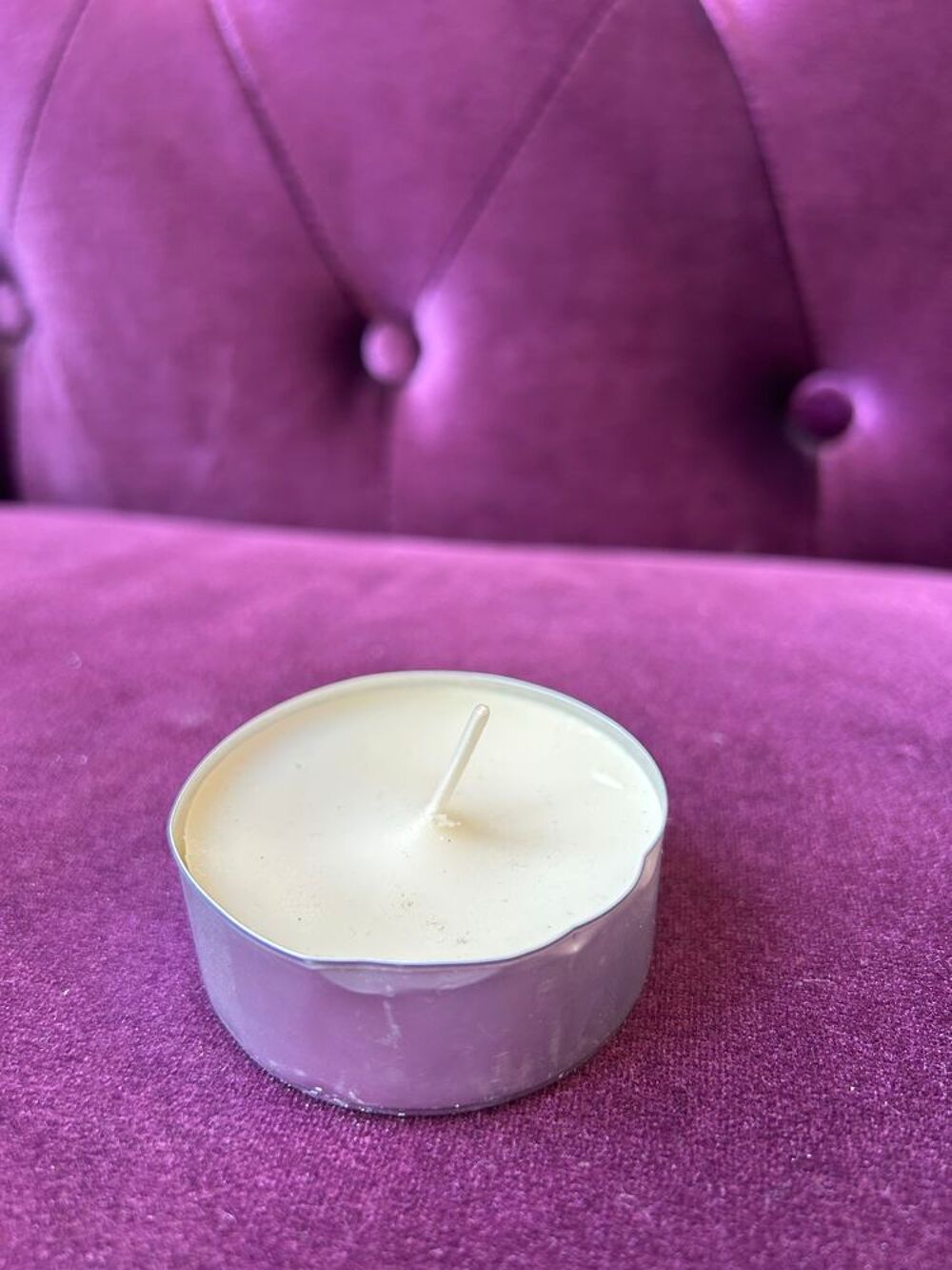 Petite bougie cr&egrave;me Décoration