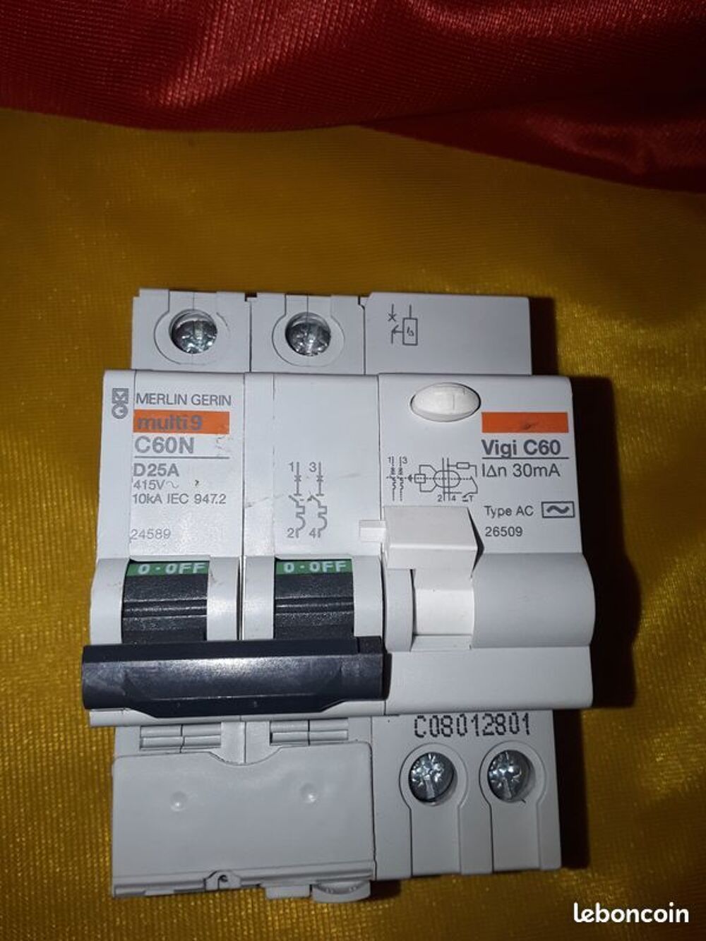 Disjoncteur differentiel mg24589/26509 Bricolage