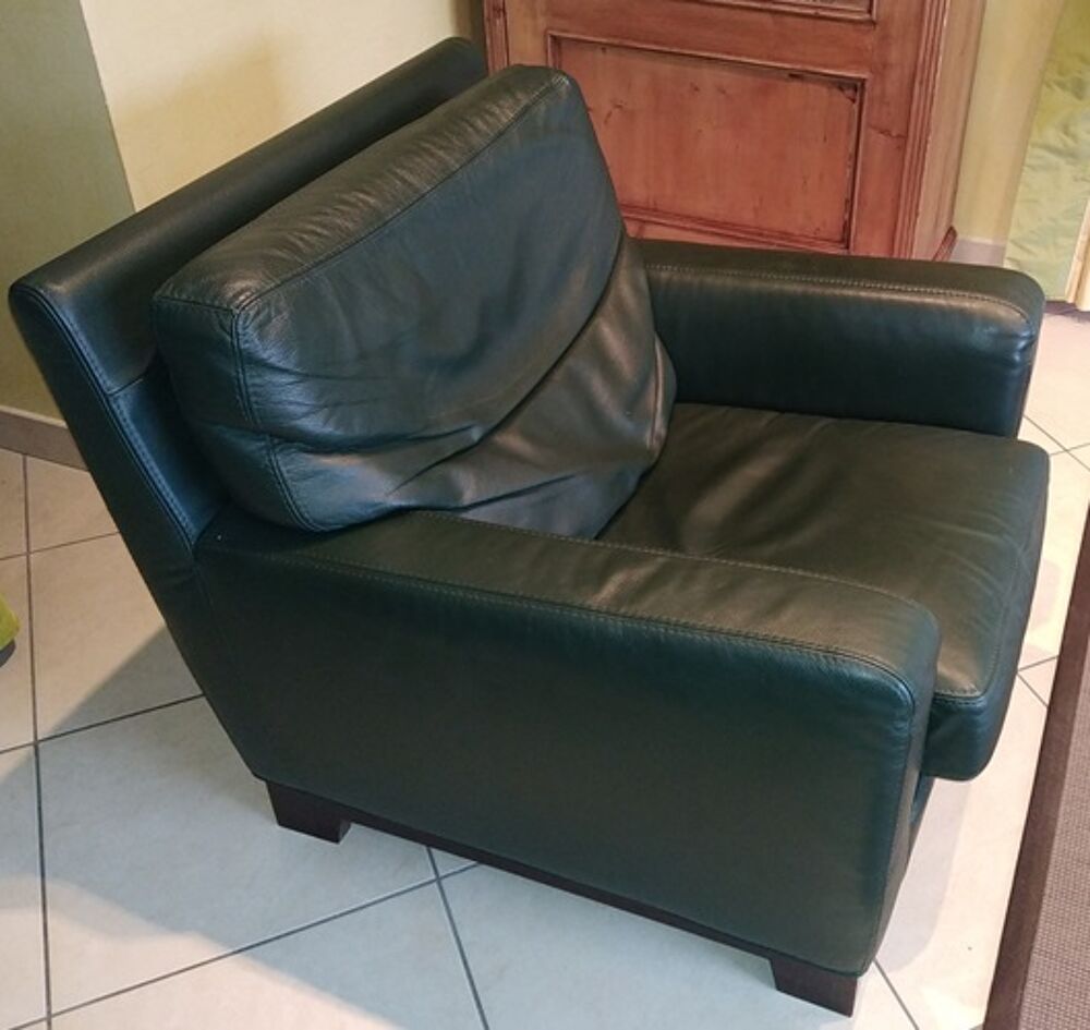 salon cuir Rochebobois Meubles