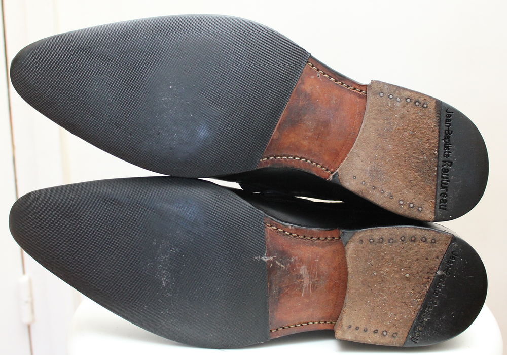 Boots cuir noir JEAN BAPTISTE RAUTUREAU T.43 Edition limit&eacute;e Chaussures