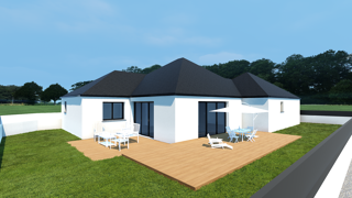  Terrain � vendre 372 m� Locmin�