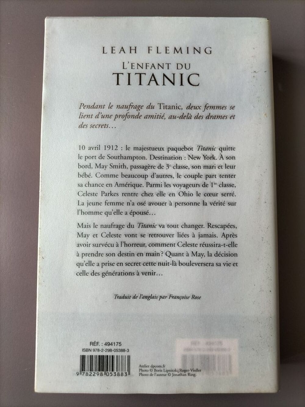 L'enfant du Titanic / Leah Fleming Livres et BD
