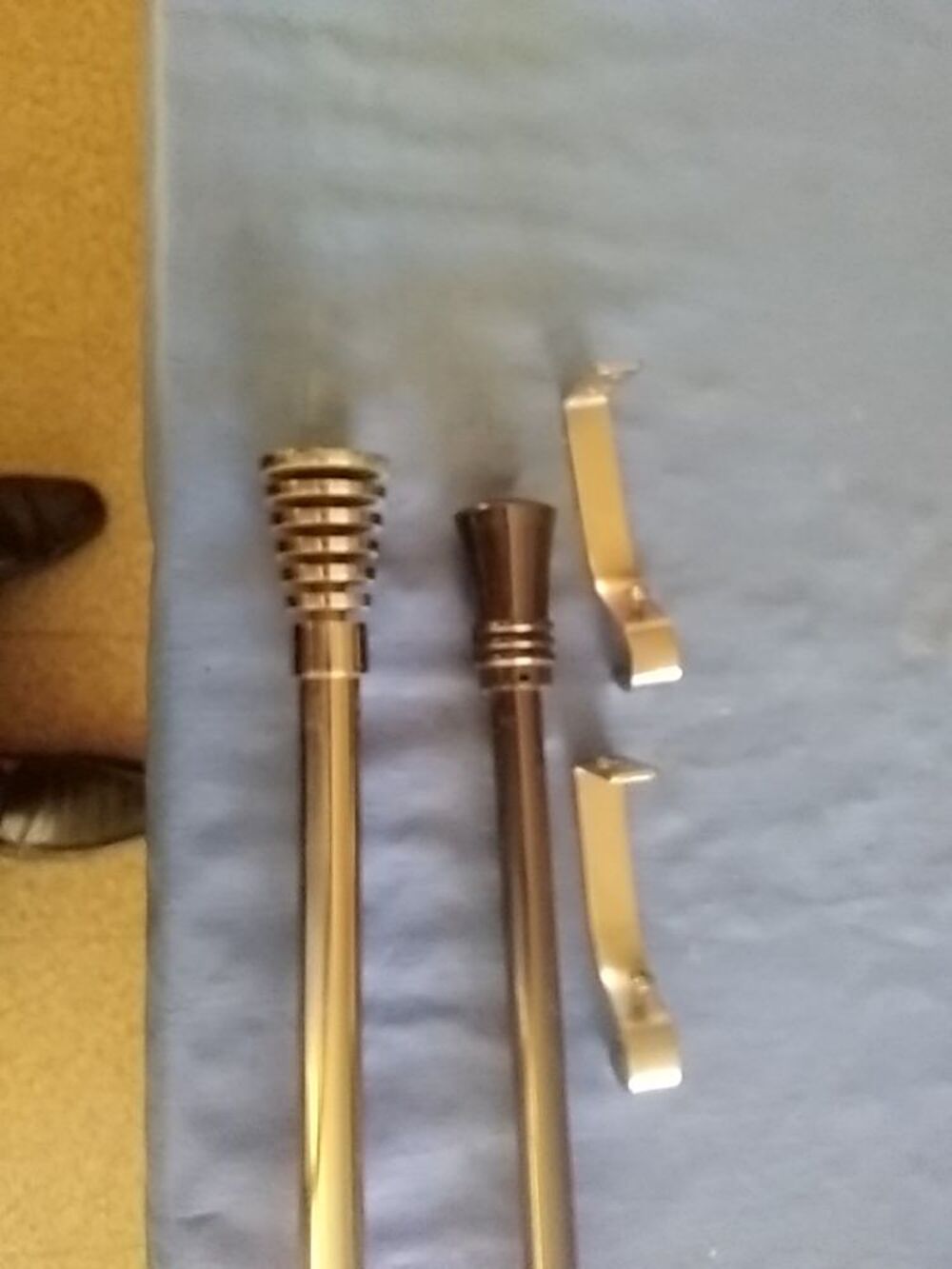 2 barres pour rideaux extensibles pour fen&ecirc;tres Dcoration