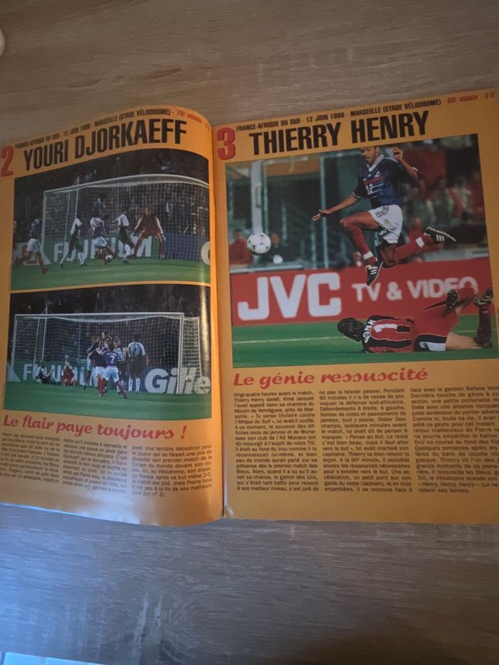 Bleu blanc foot album souvenir CDM 98 