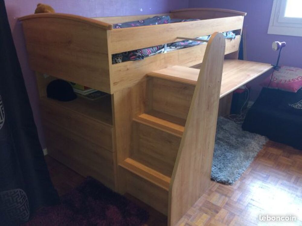 Lit compact Gautier imitation bouleau Mobilier enfants