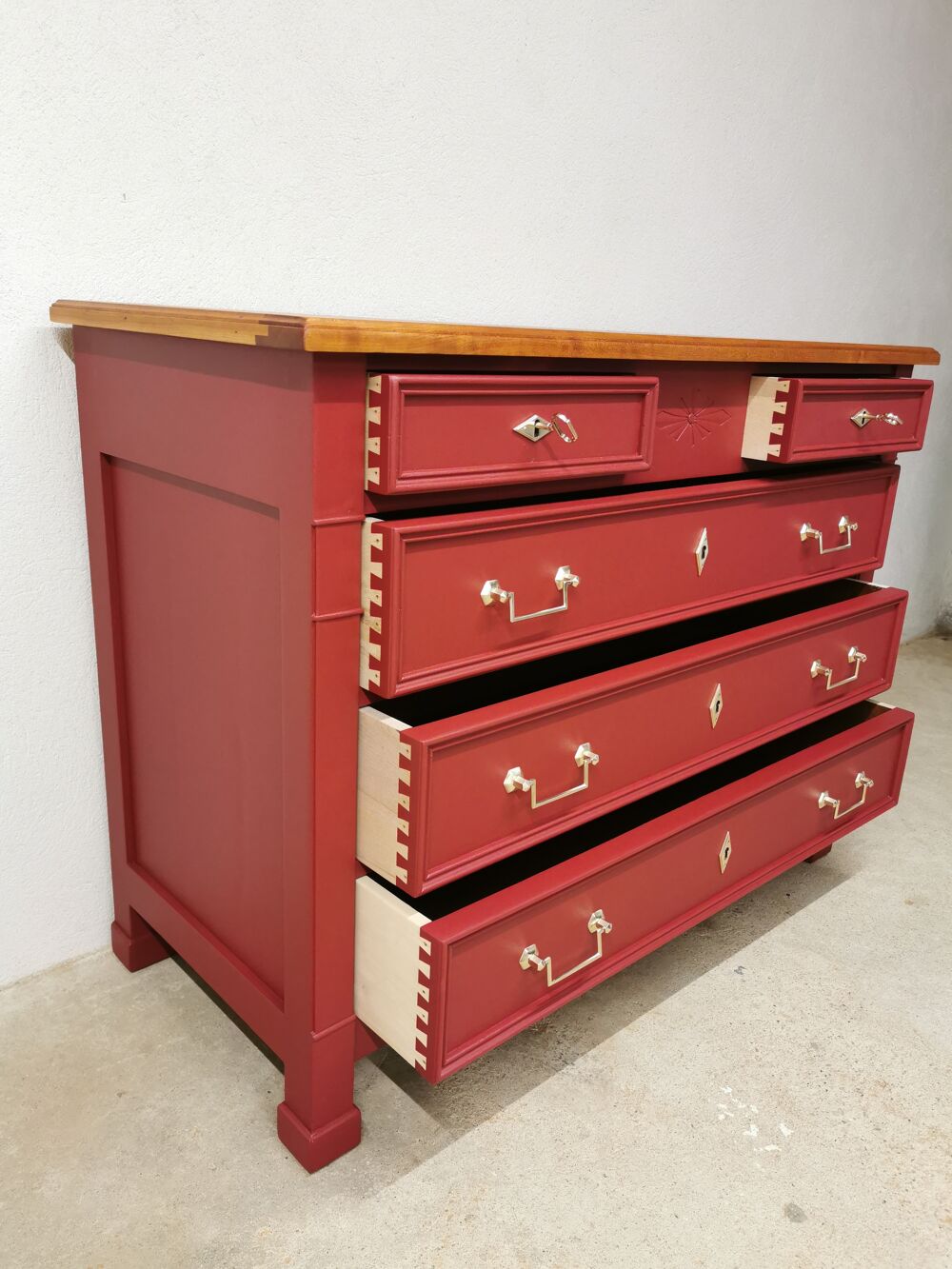 Commode en merisier r&eacute;nov&eacute;e Meubles