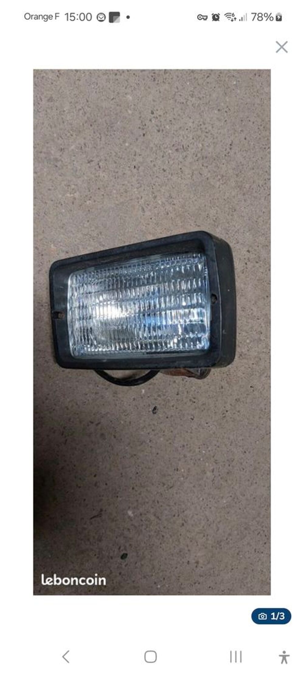   Phare de travail  lampe h3  