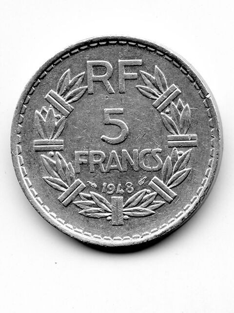 5 francs LAVRILLIER 1948 Aluminium 75 Nmes (30)