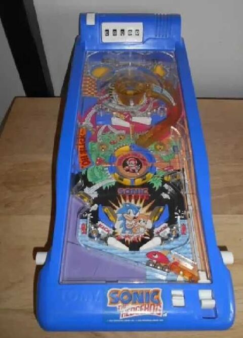 FLIPPER PINBALL SONIC THE HEDGEHOG TOMY VINTAGE (1992) 50 Magny-en-Vexin (95)