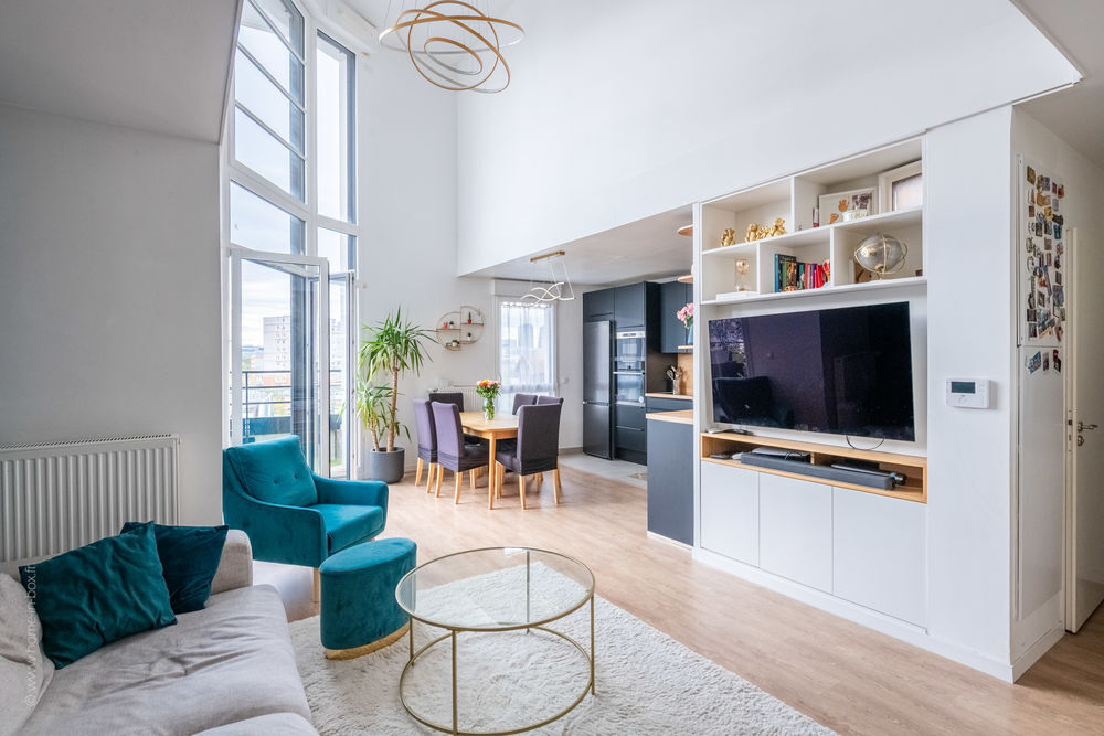 Vente Duplex/Triplex Duplex unique - Séjour cathédrale - 95m² -Terrasse-Parking Colombes