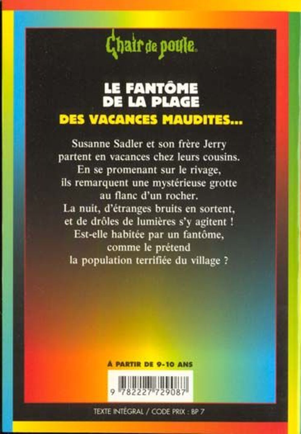 Chair de poule t.8 : le fant&ocirc;me de la plage Livres et BD