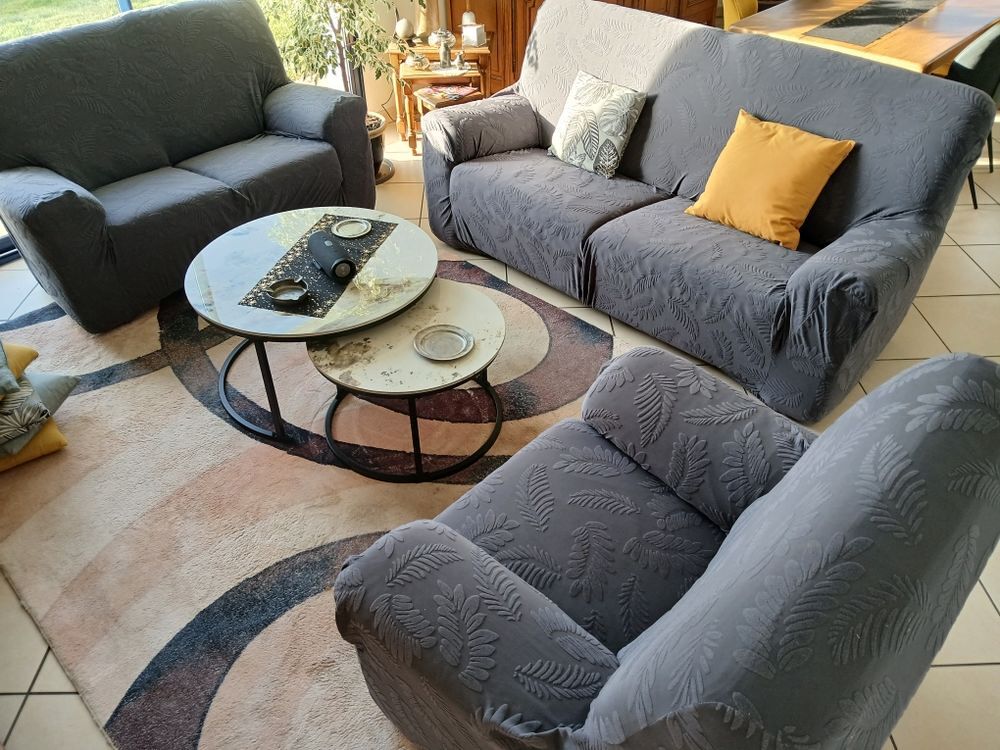 Ensemble salon cuir de buffle ? 3 pi&egrave;ces Meubles