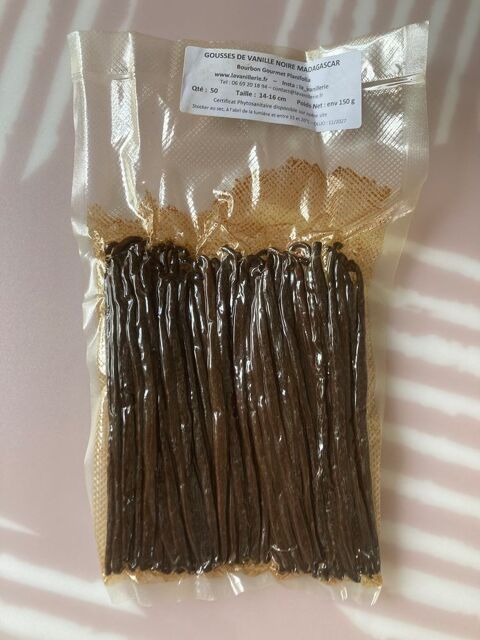50 Gousses de vanille Bourbon Gourmet de Madagascar 32 Saint-Jean-Lasseille (66)
