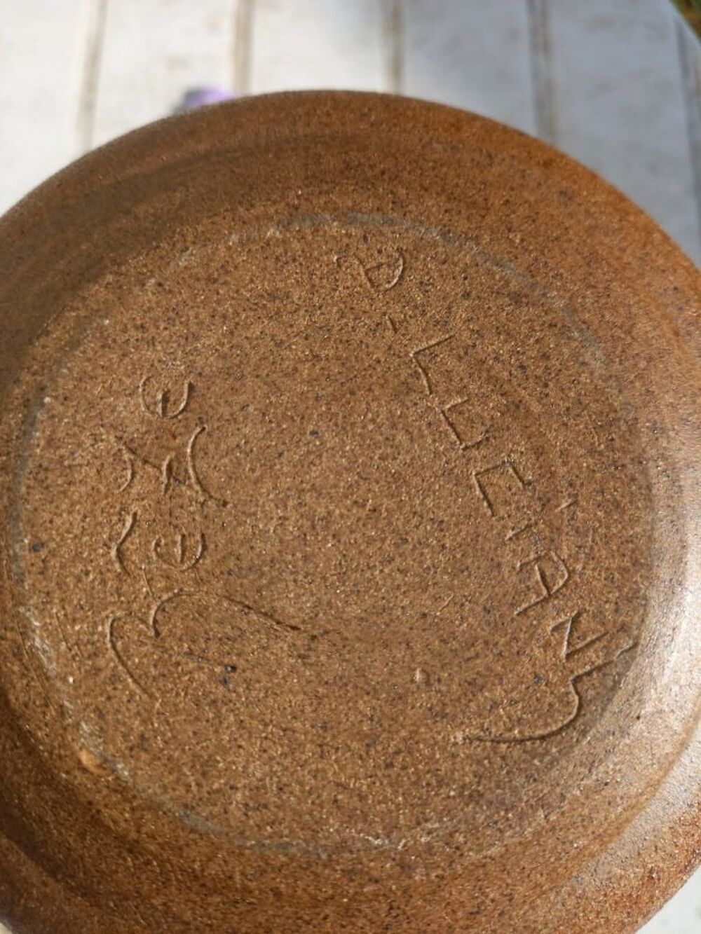 Vase Forme Pichet en Gr&egrave;s Sign&eacute; "D-Luciani/B&egrave;ze" Décoration