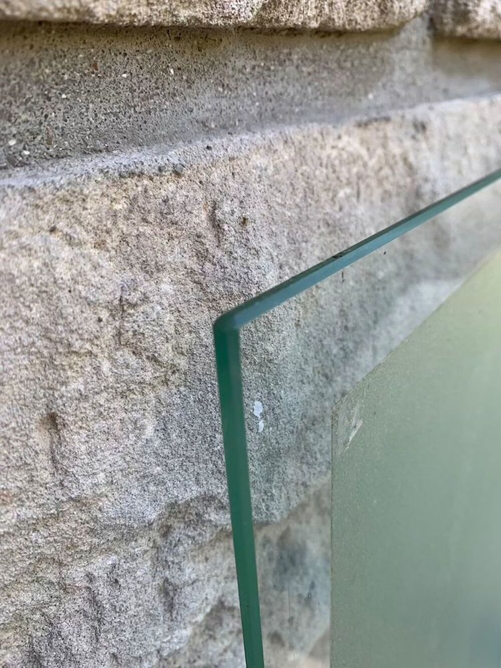 Plateau en verre 99,5 cm x 49,5 cm &eacute;pais 5mm biseaut&eacute; Décoration