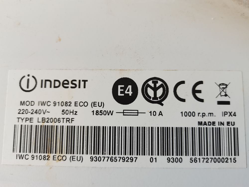 Pi&egrave;ces lave linge indesit Electroménager