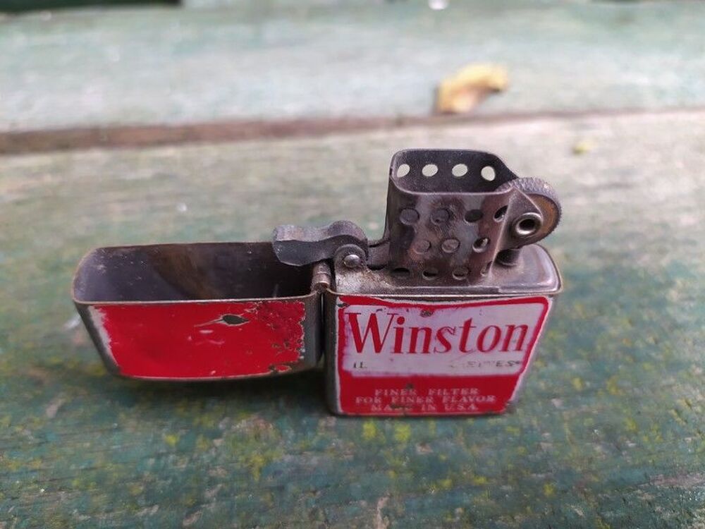 Ancien Briquet Winston Rocky Caranet Vintage 