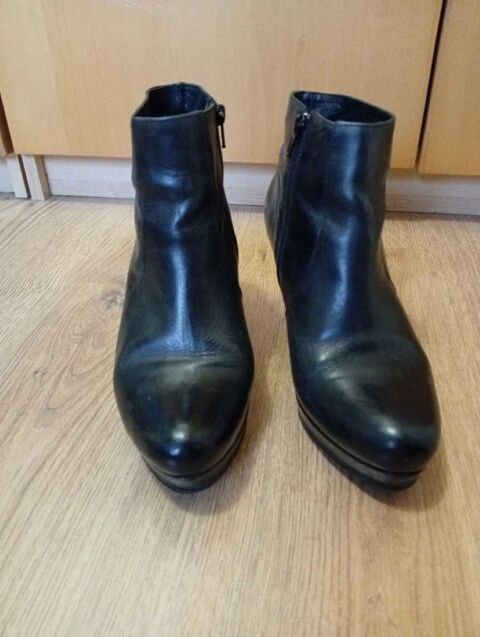 Bottines T. 41 Cuir noir 20 Courdimanche-sur-Essonne (91)