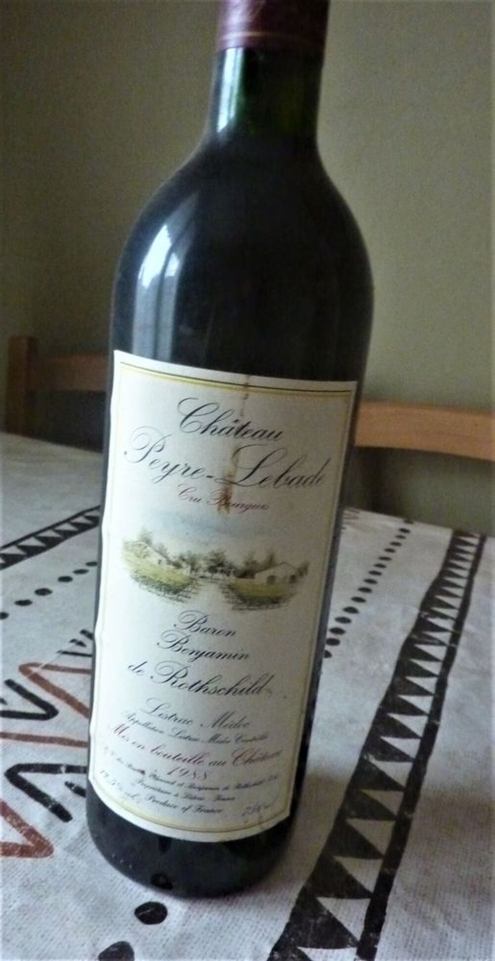 Bouteilles VIN de BORDEAUX Cuisine