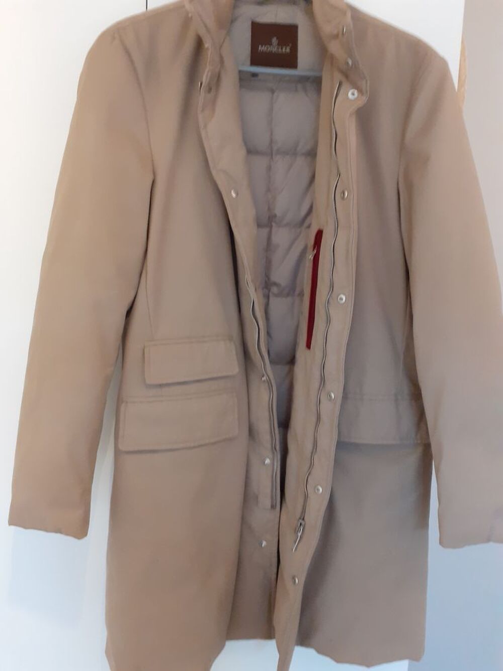 Manteau Moncler beige Vêtements