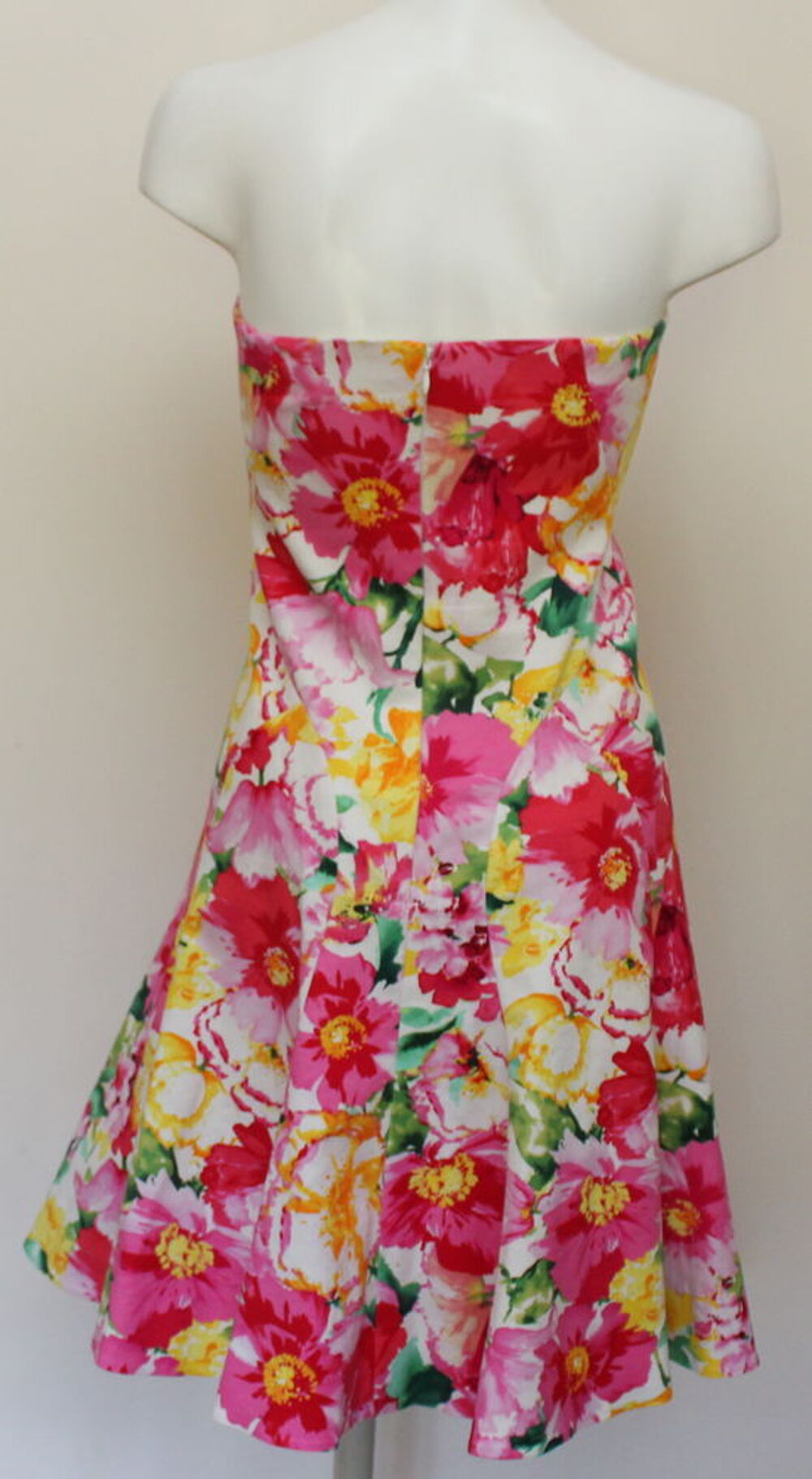Robe bustier fleurs RALPH LAUREN T.6 ou M Vêtements