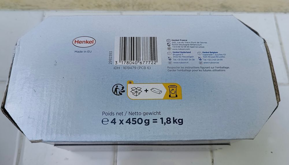 Bo&icirc;te neuve 4 recharges tablettes RUBSON A&eacute;ro 360&deg; Bricolage