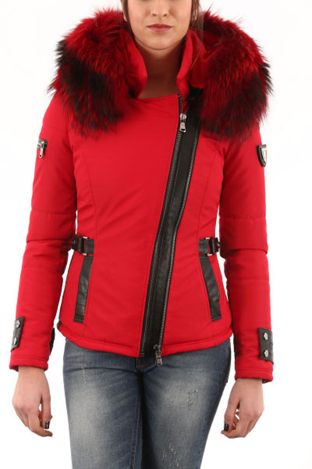 blouson rouge de moto Vêtements