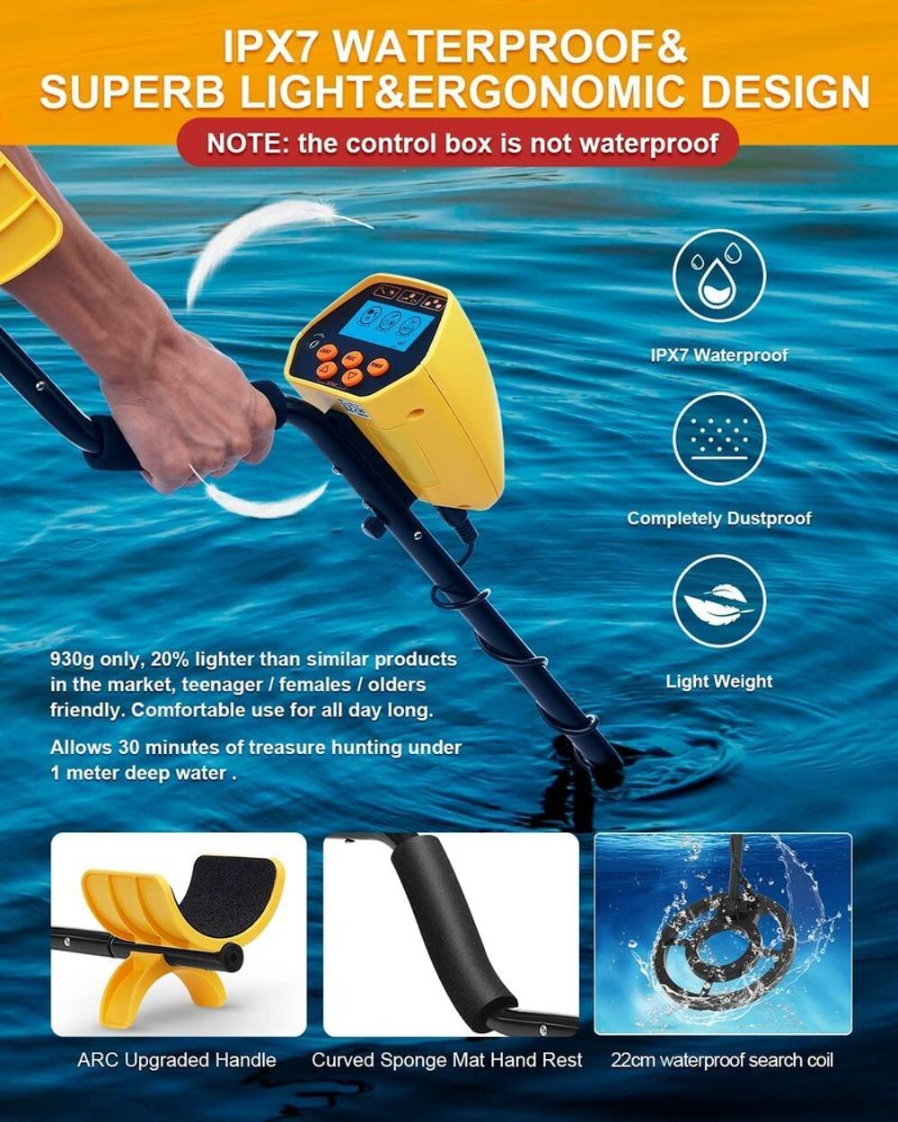 D&eacute;tecteur m&eacute;taux Pro SAKOBS GC 1070 Sports