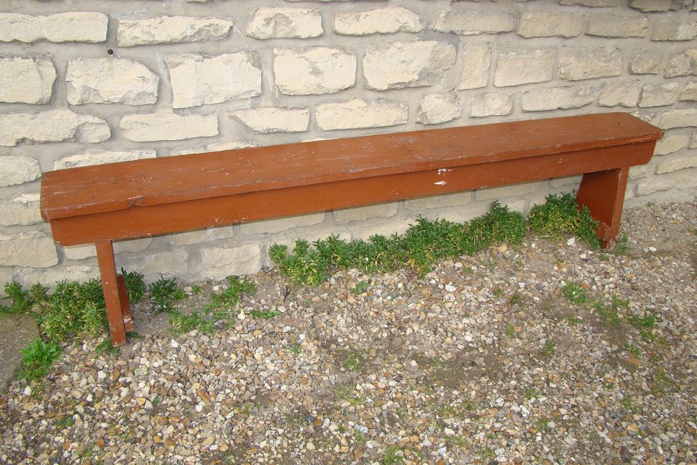 Ancien banc de jardin en bois - ann&eacute;es 1930 Jardin