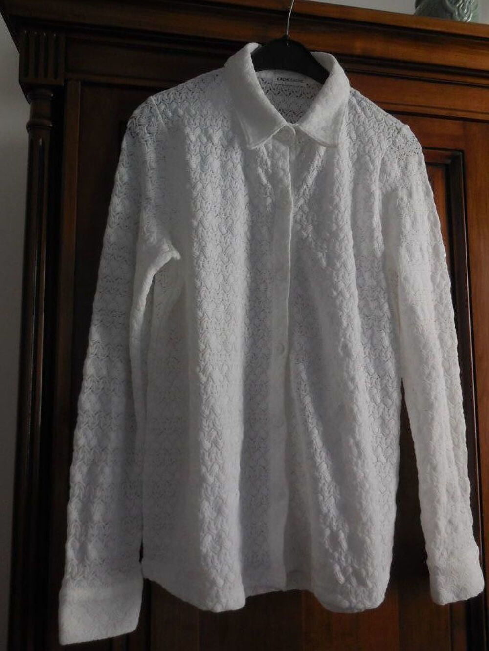 chemise femme Cache Cache neuve blanche taille L 40 neuve Vêtements
