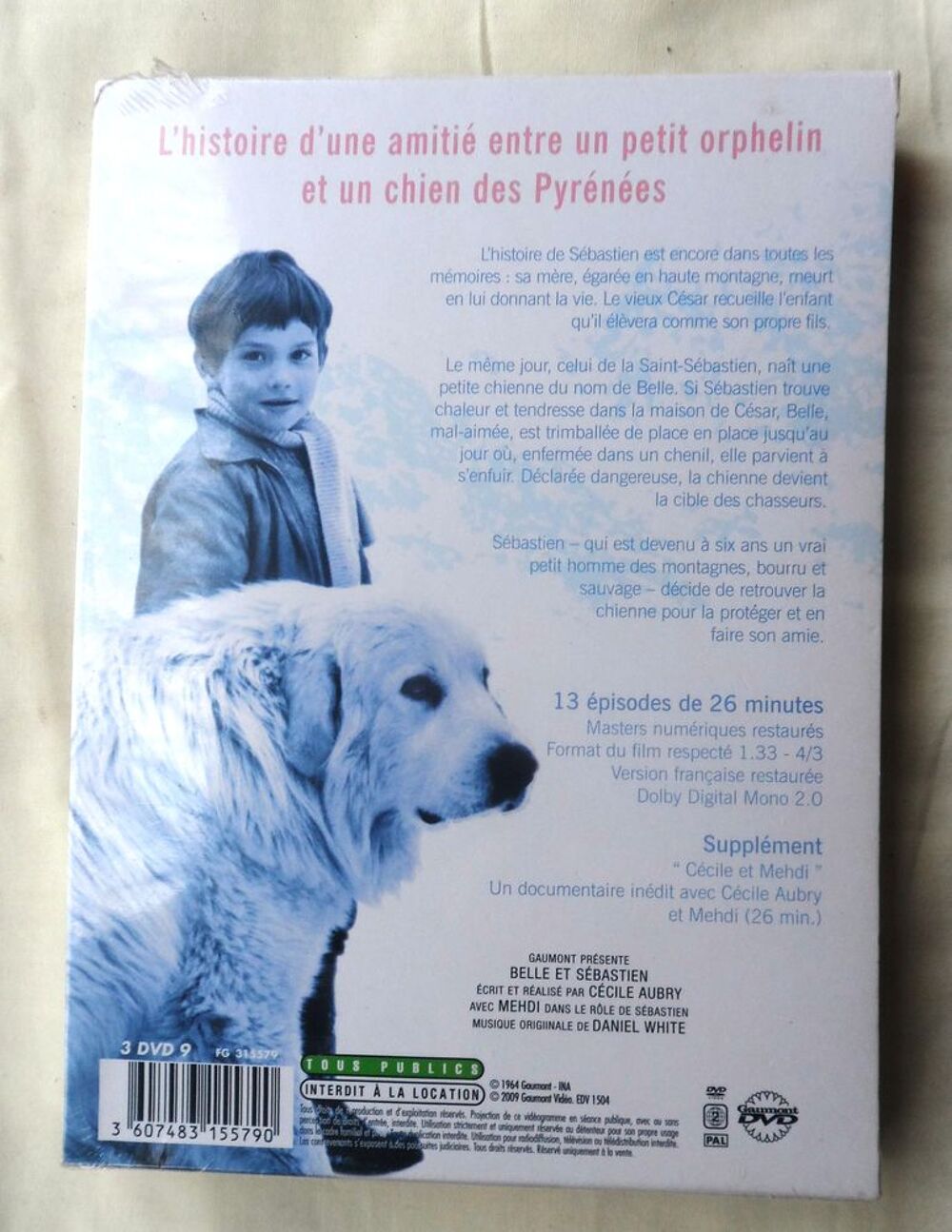 DVD de Belle et S&eacute;bastien int&eacute;grale des saisons 1 et 2 6 DVD DVD et blu-ray