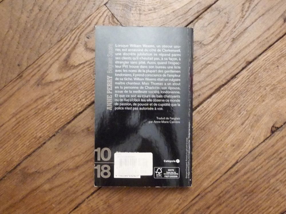 Belgrave Square- Anne Perry- 10/18 Livres et BD