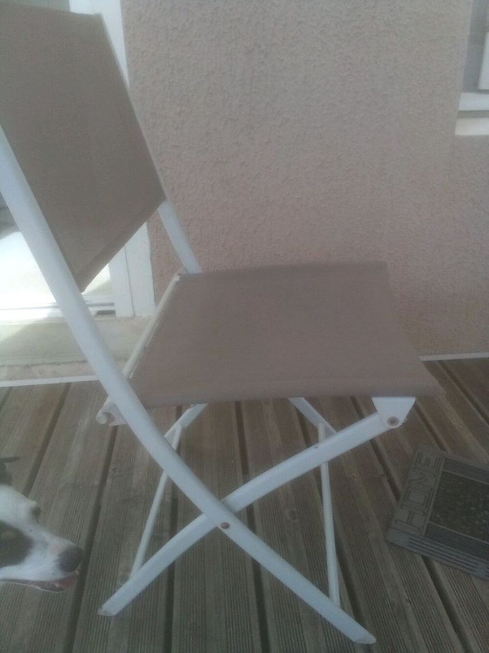 4 CHAISES PLIABLES ROBUSTES Jardin