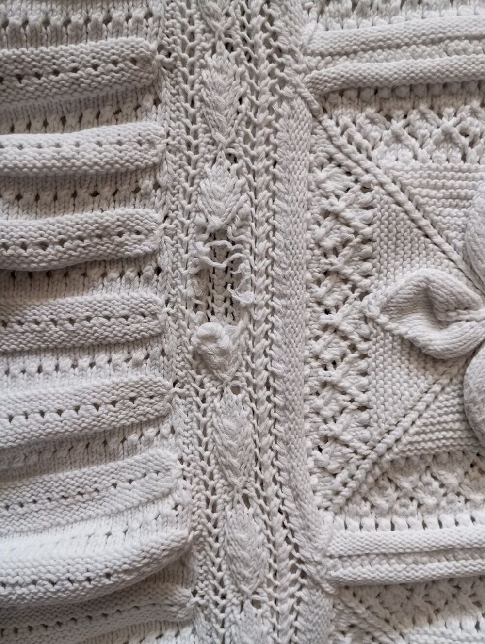 couvre-lit jet&eacute;e de lit dessus de lit fait main crochet Décoration