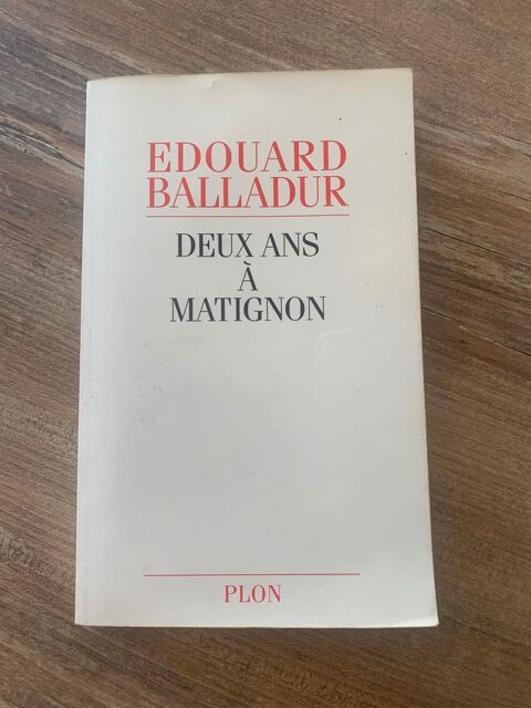 Livre   Deux ans  Matignon - Edouard Balladur   2 Saleilles (66)